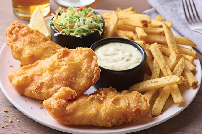 Hand-Battered Fish and Chips