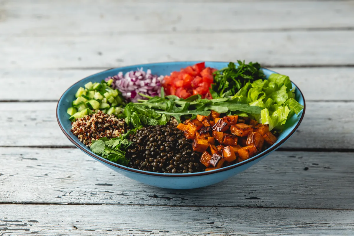 🌱 Bowl קינואה ועדשים