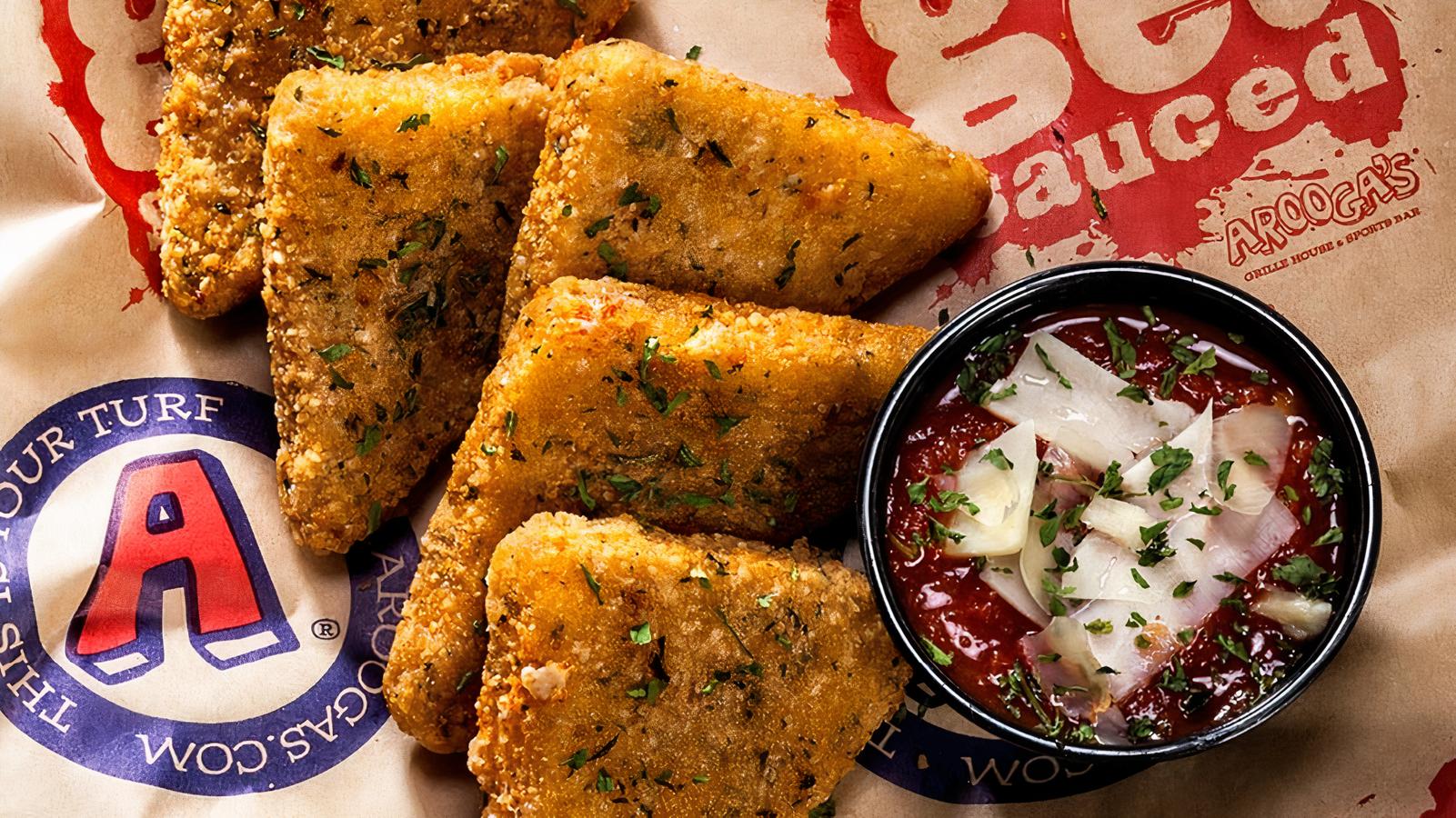 Hand-Breaded Mozzarella Triangles