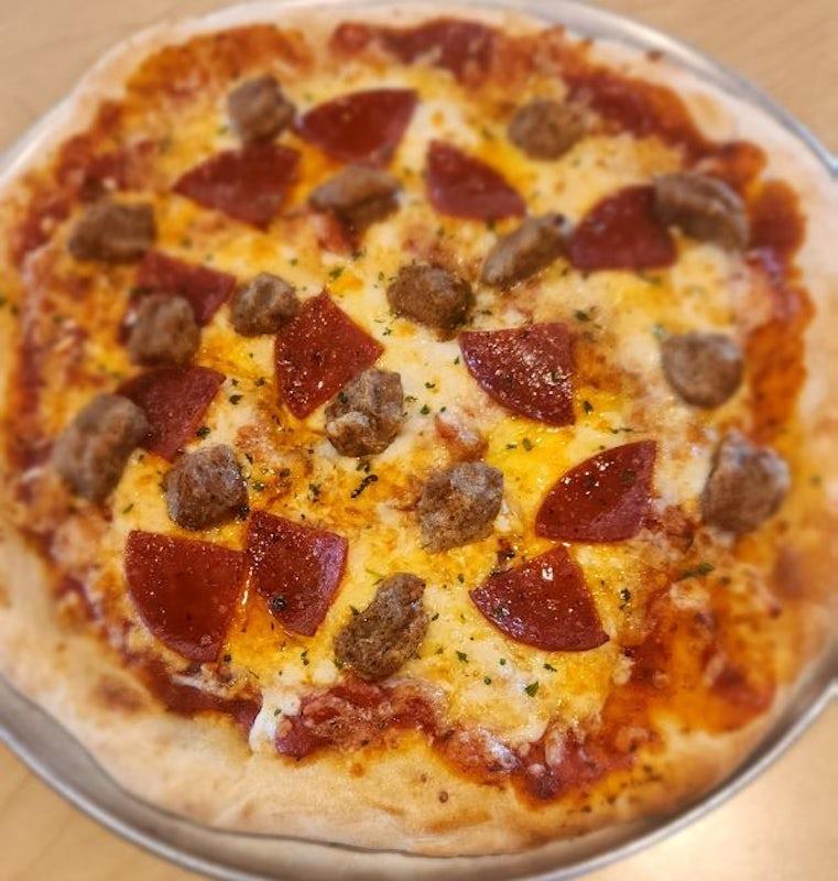 Pepperoni and Sausage Pizza