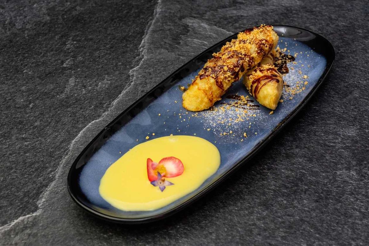 Banana tempura