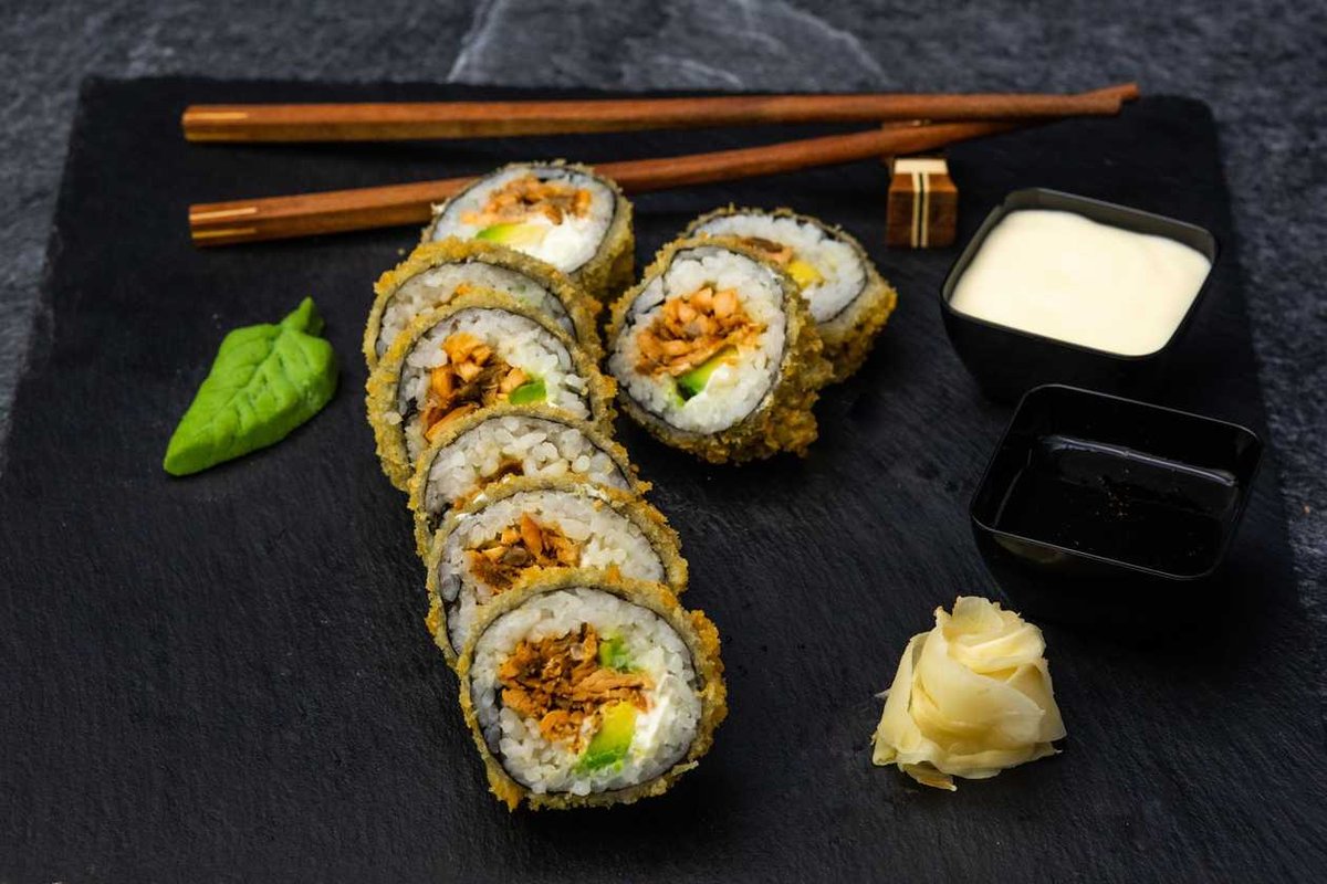 Big panko somon teriyaki