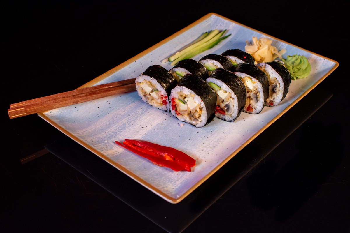Big roll tofu and mushroom