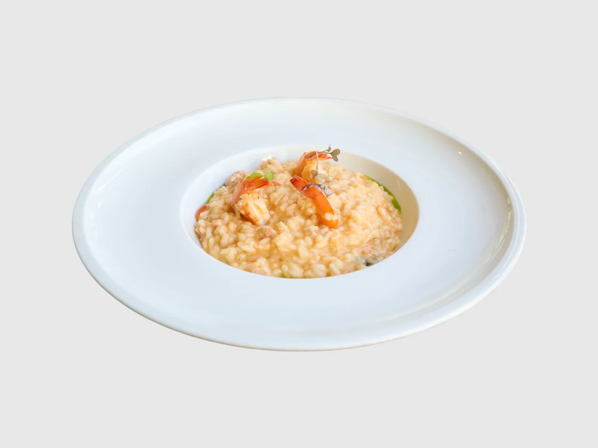 Risotto me Salmon e Karkaleca