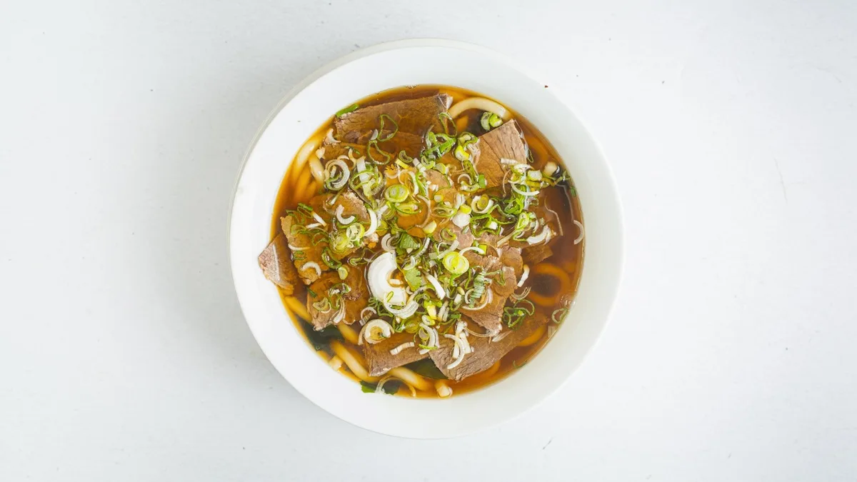 Hovězí udon niku udon