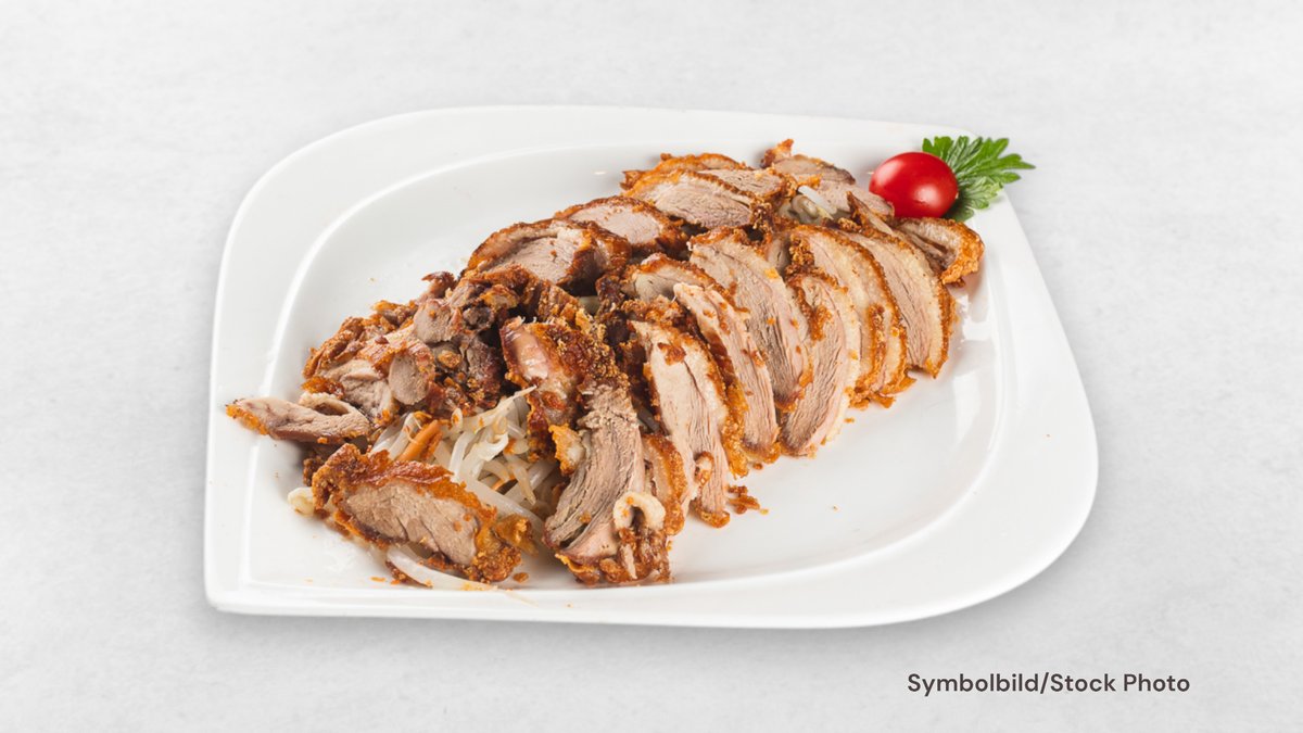 Ente mit Knoblauchsoße