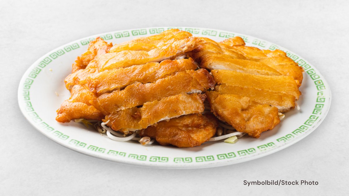 Knuspriges Hühnerfleisch mit Mandeln