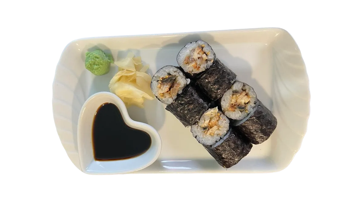 129b. Salmon Skin Hosomaki