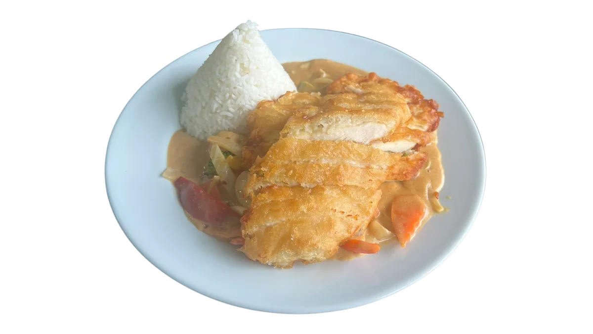 19a. Crispy Chicken with Peanut Sauce