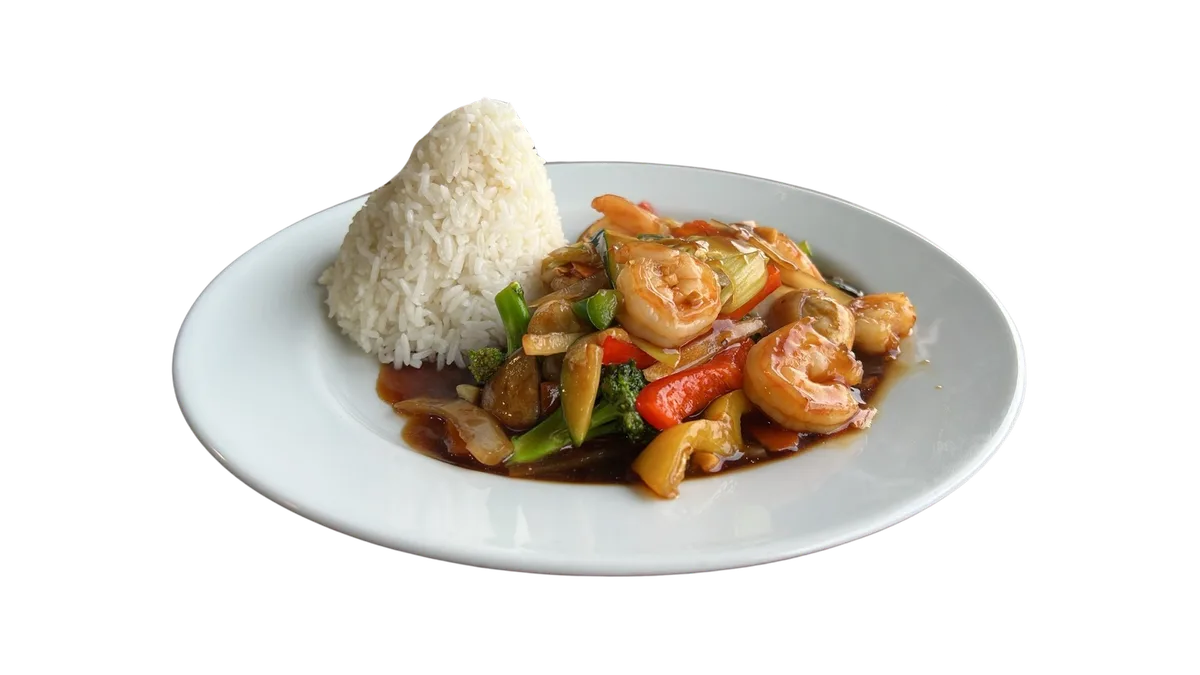 27. Fried Prawns with Spicy Sauce
