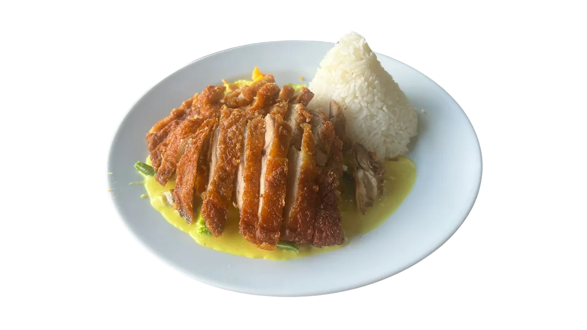44. Crispy Duck with Yellow Curry