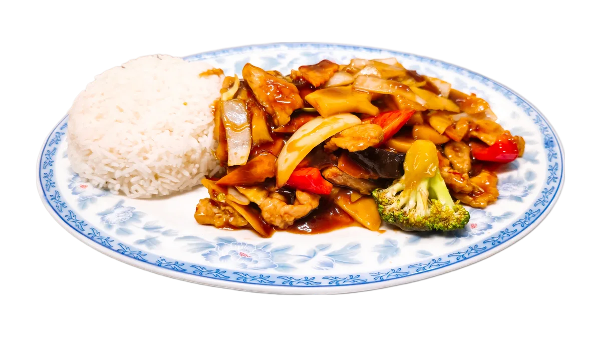 49. Schweinefleisch nach Shanghai Art (scharf)