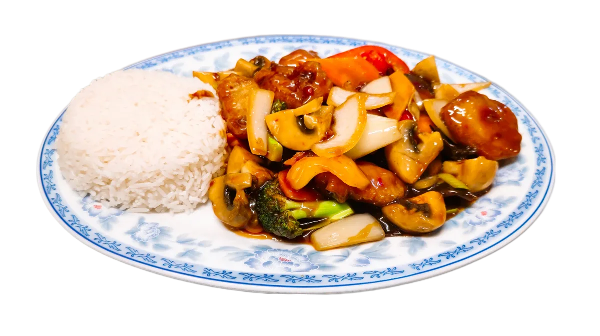 95. Gebackener Seelachs nach Szechuan Art (scharf)