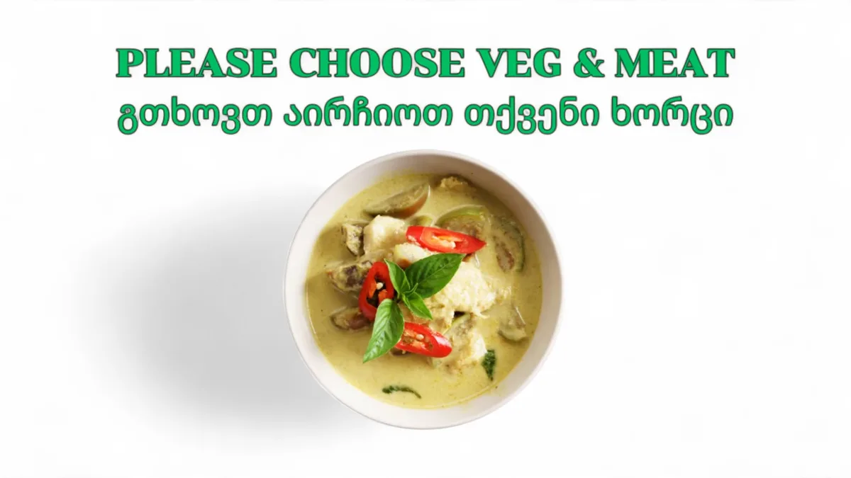 Green Curry (Please Choose Option)