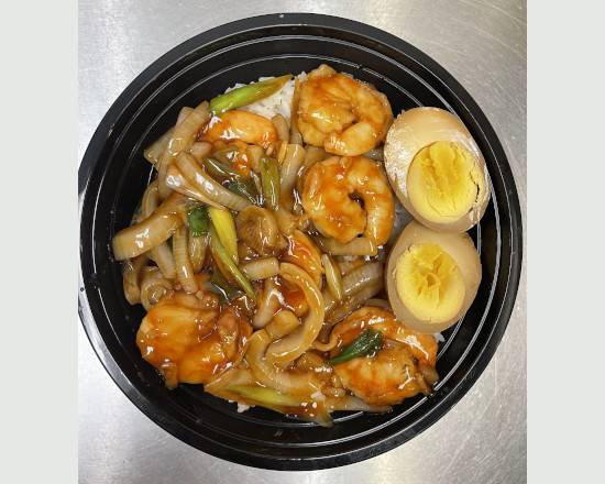 Teriyaki Shrimp Don铁板虾🦐盖饭
