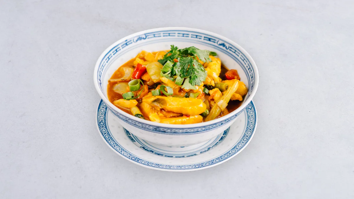 Kurczak z czerwonym curry
