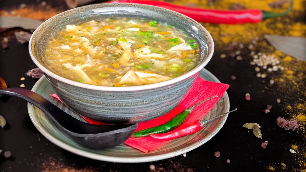 Veg Szechuan Soup*