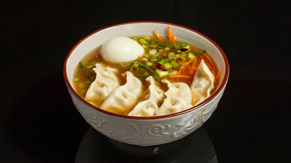 Duck Ramen or Gyoza Ramen
