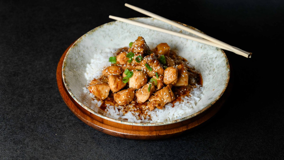 Pui Teriyaki și orez