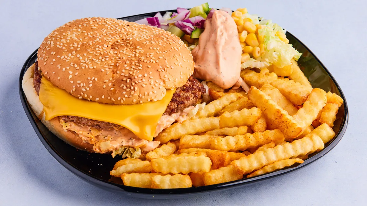 Cheeseburger Tallerken