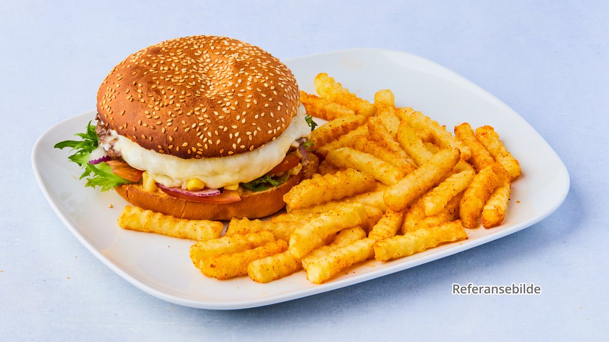 Beef Cheeseburger Tallerken