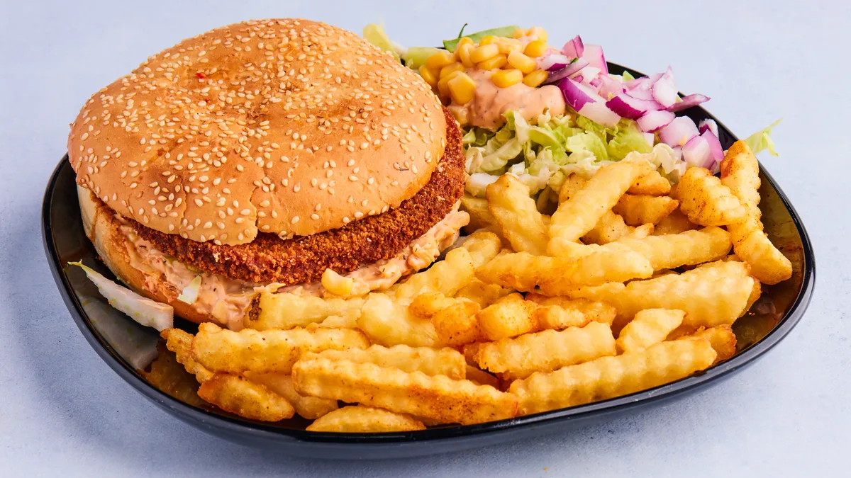 Fishburger Tallerken