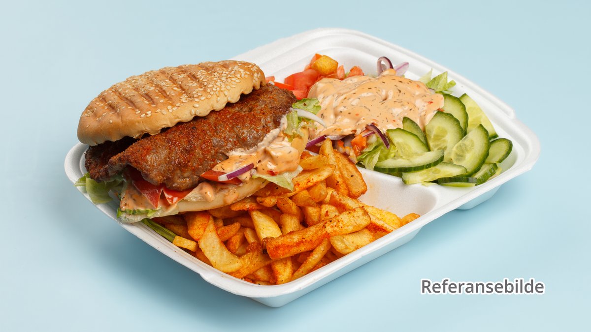 Løvstekburger Tallerken