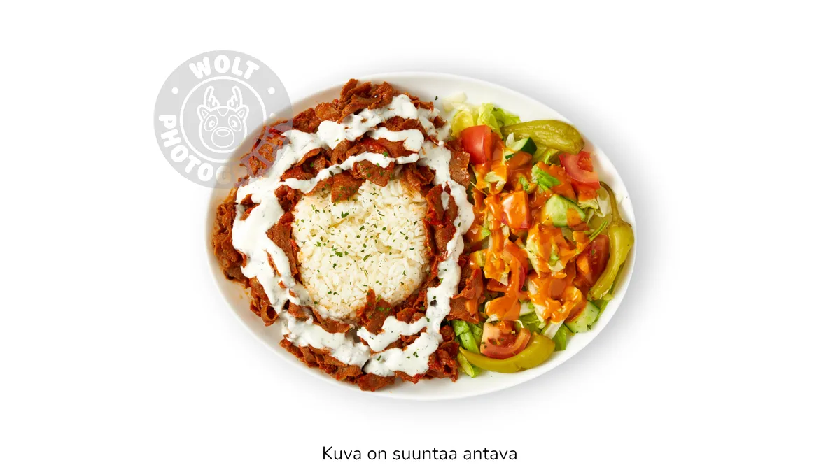Kebab riisillä