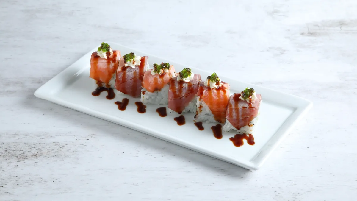 Salmon and Tuna Teriyaki
