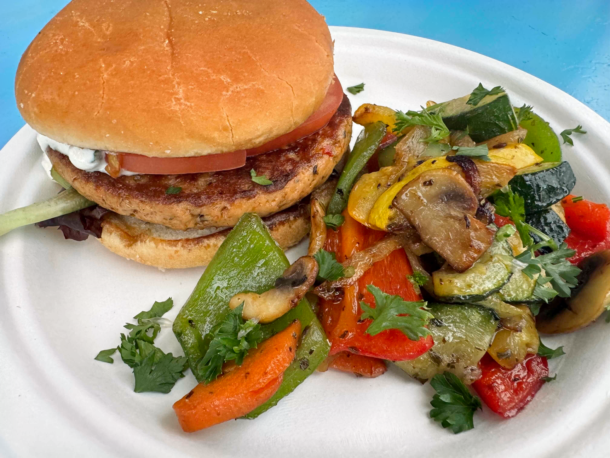 Athenian Salmon Burger