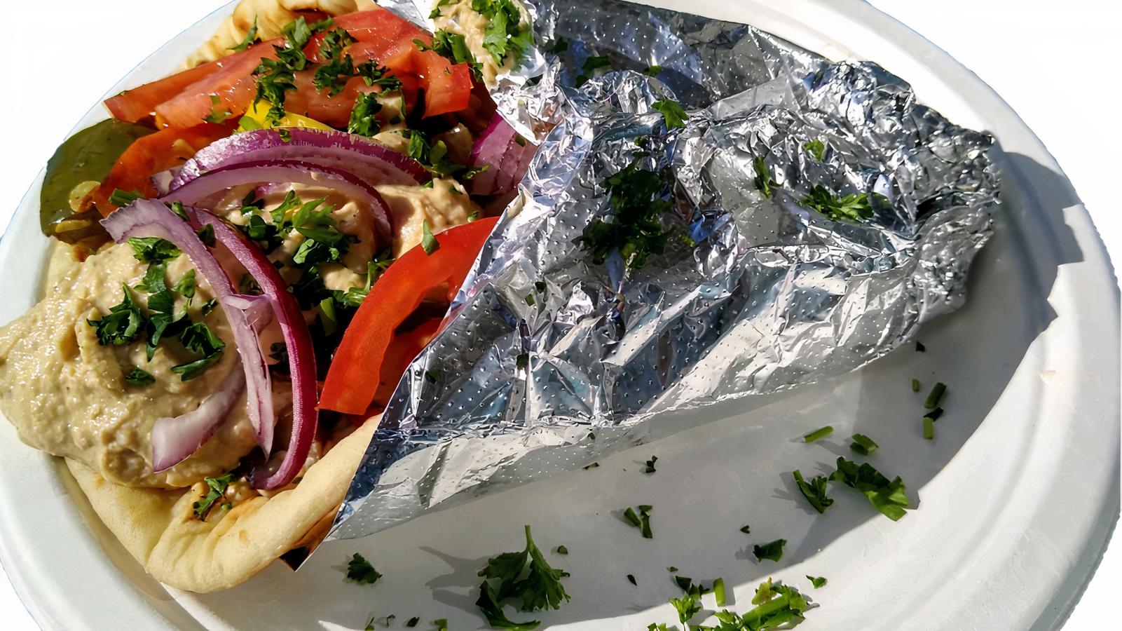 Greek Sausage Gyro