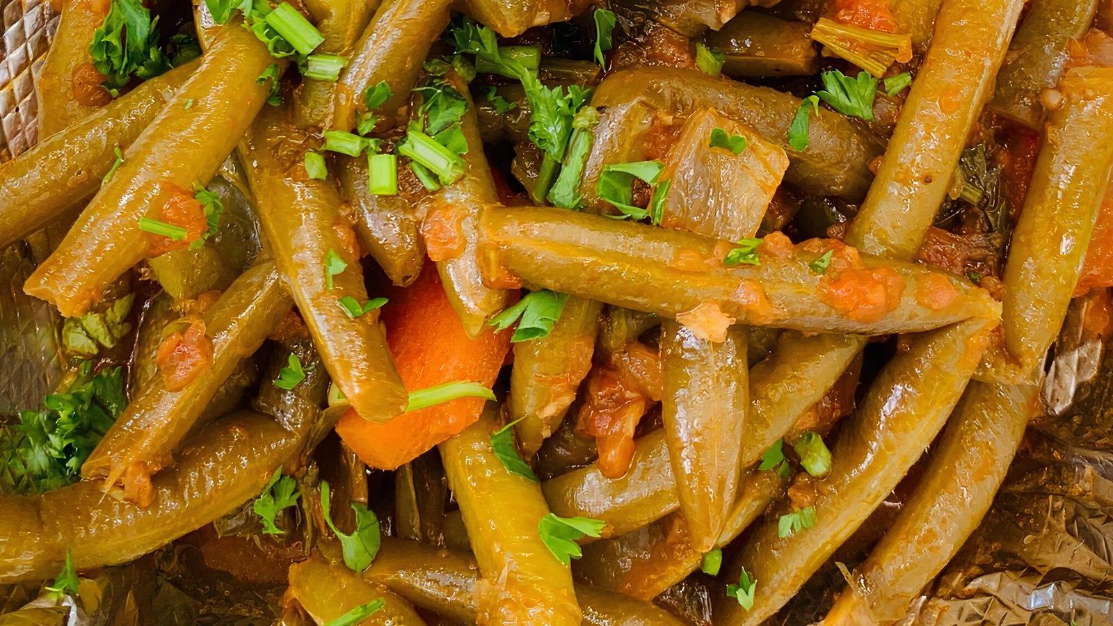 Greek-style green beans