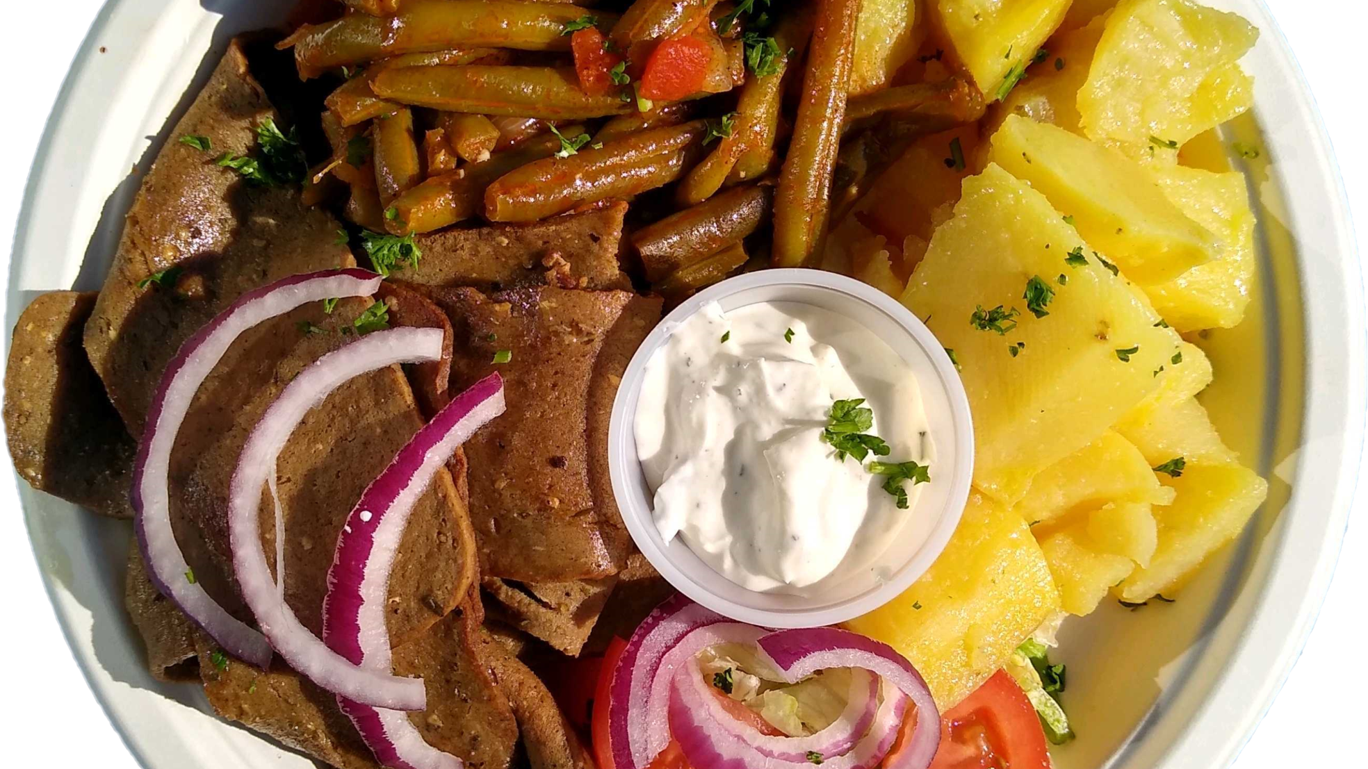 Gyro Bowl with one side