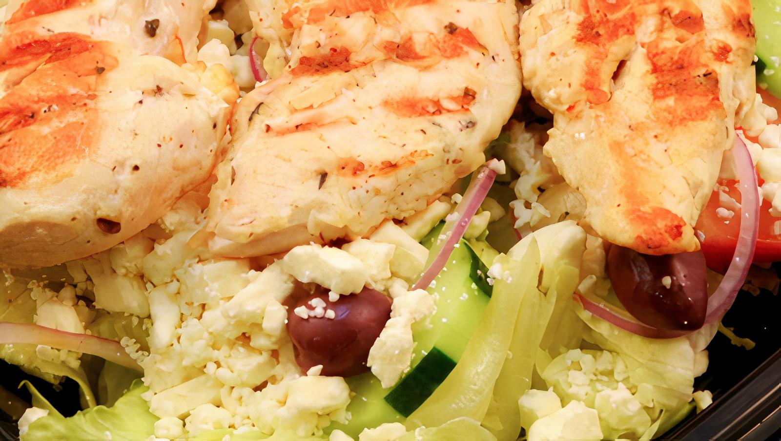 Greek Salad with grilled chicken