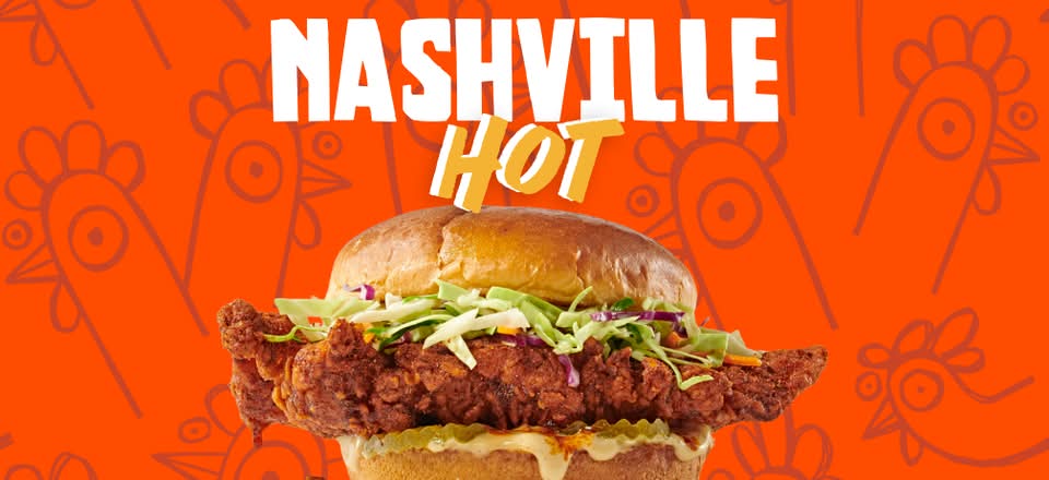 Nashville Hot Honey Chicken Sandwich Combo