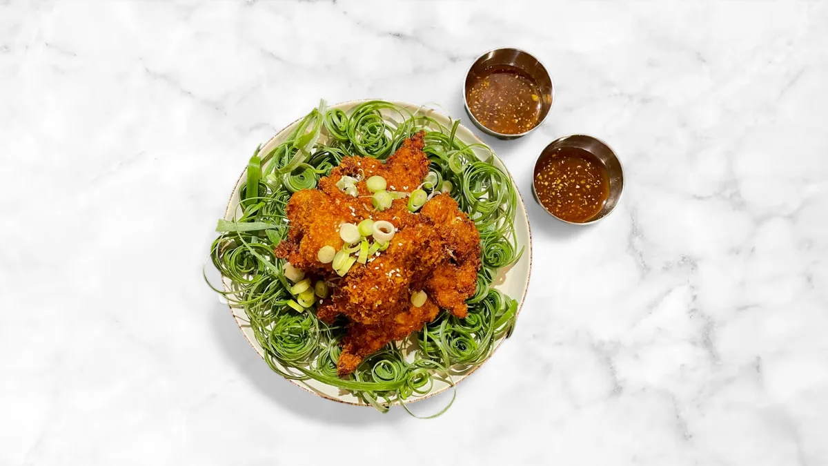 파닭 2인분 - Spring Onion Fried Chicken 2 fős