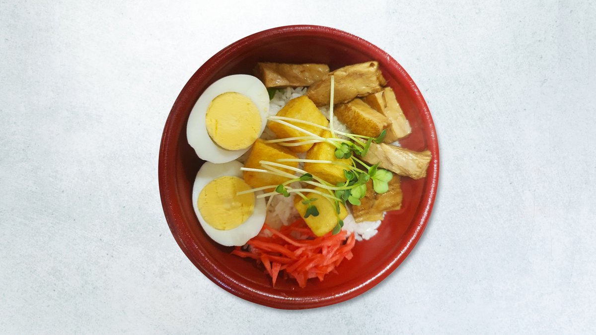 Braised pork rice bowl