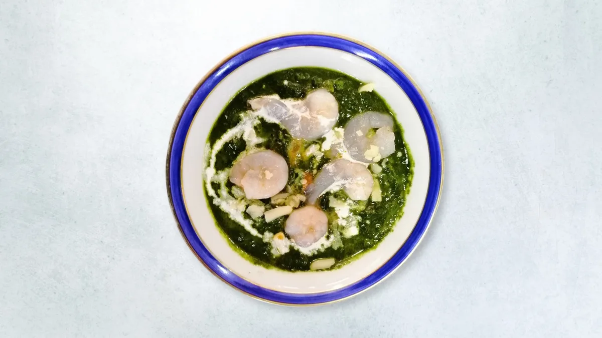 Saag prawn
