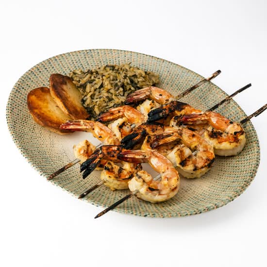 SHRIMP SOUVLAKI PLATE