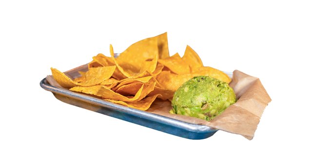 Guacamole and Chips Tray