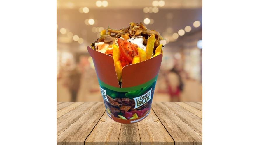 Doner box mixt, cu vită si pui
