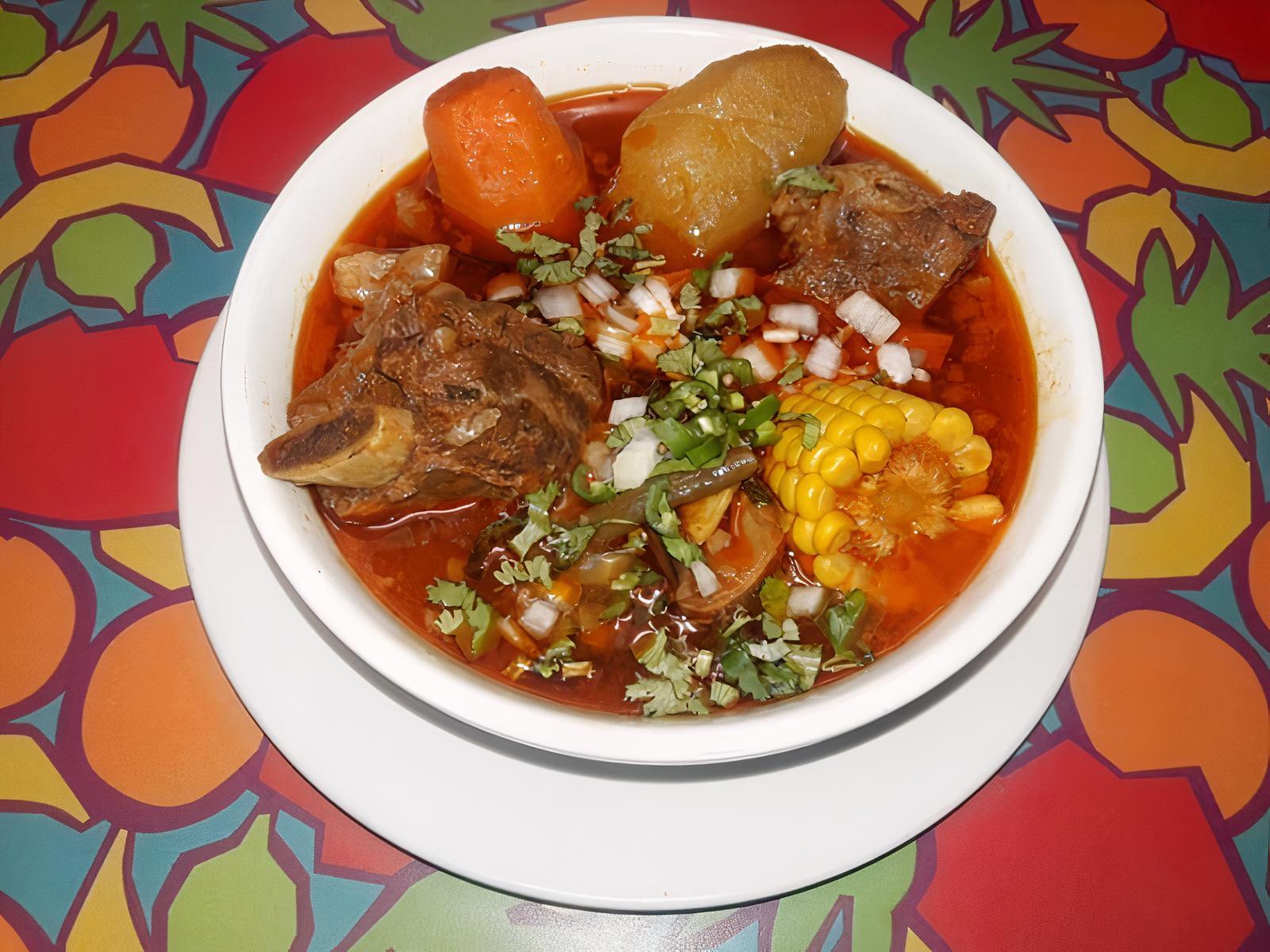 Mole de Olla (beef ribs soup).