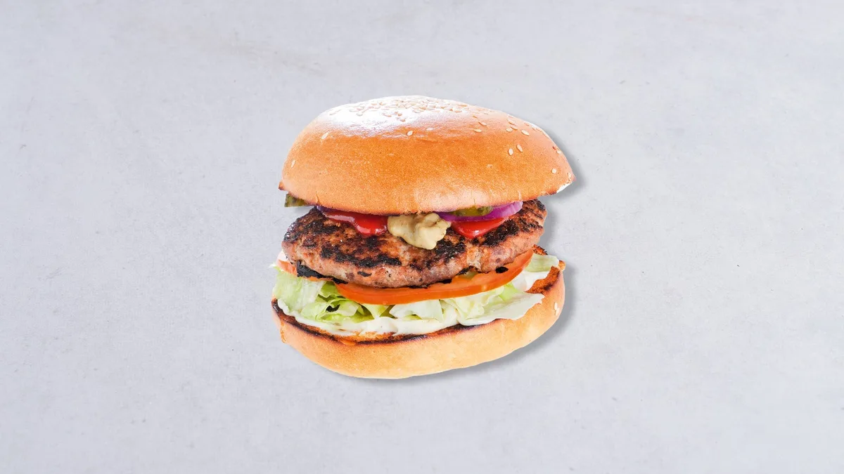 Burger hot ostry z serem