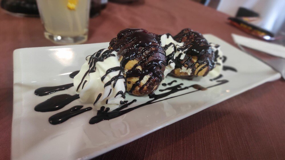 Profitterol con pistacchio