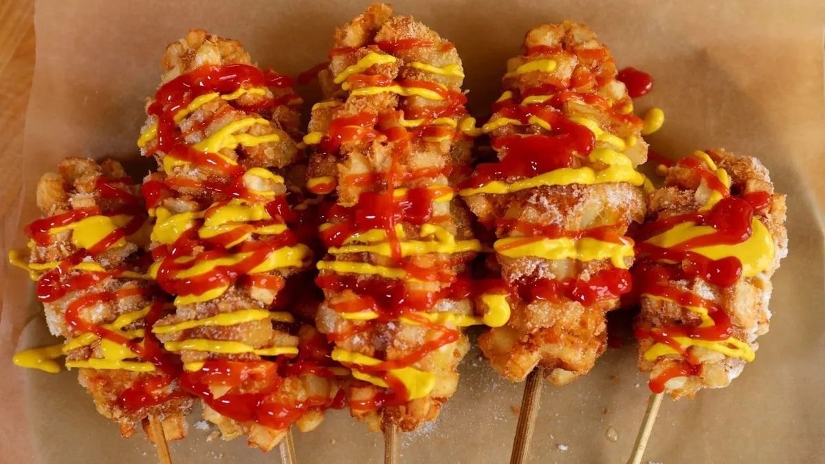 korean potato corn dog