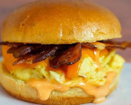 Brioche, Bacon, Egg, and Cheddar