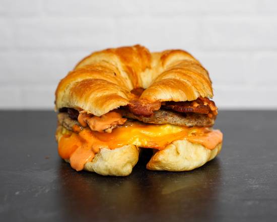Meat Lovers Croissant Sandwich