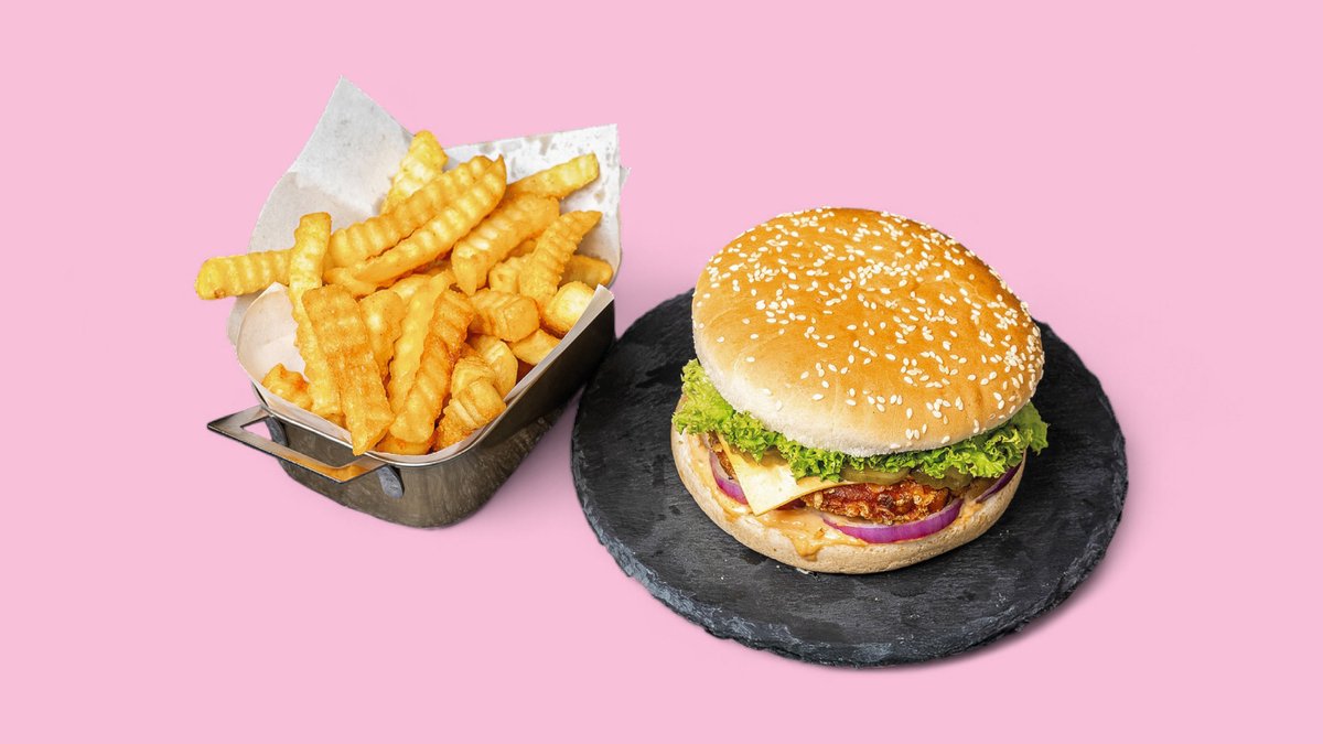 21. Chicken-Burger Menü