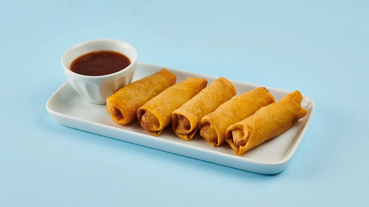 1. Mini Vegetarian Spring Rolls