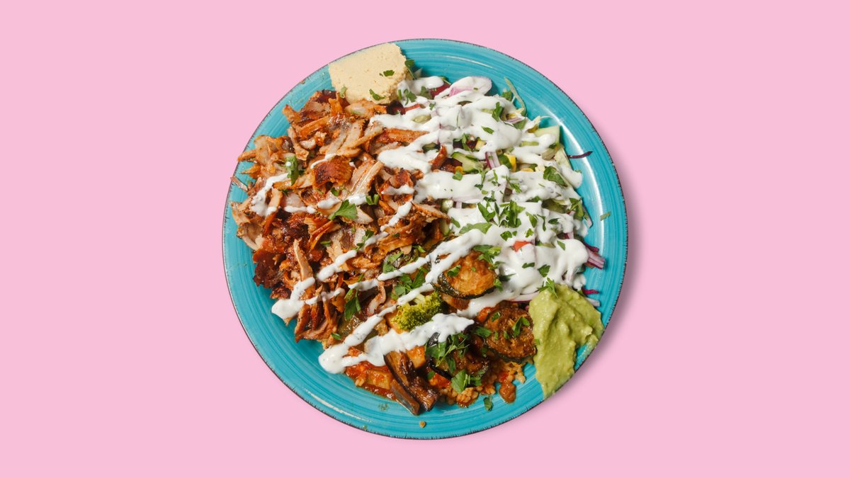 Döner-Teller mit Salat und Gemüse